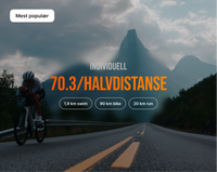 70.3 / Halvdistanse – Individuell